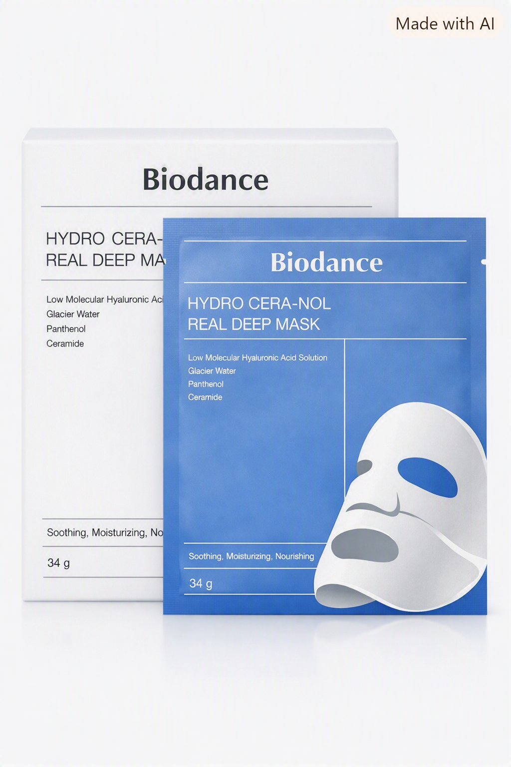 Biodance – Hydro Cera-Nol Real Deep Mask, 34g x 4pcs