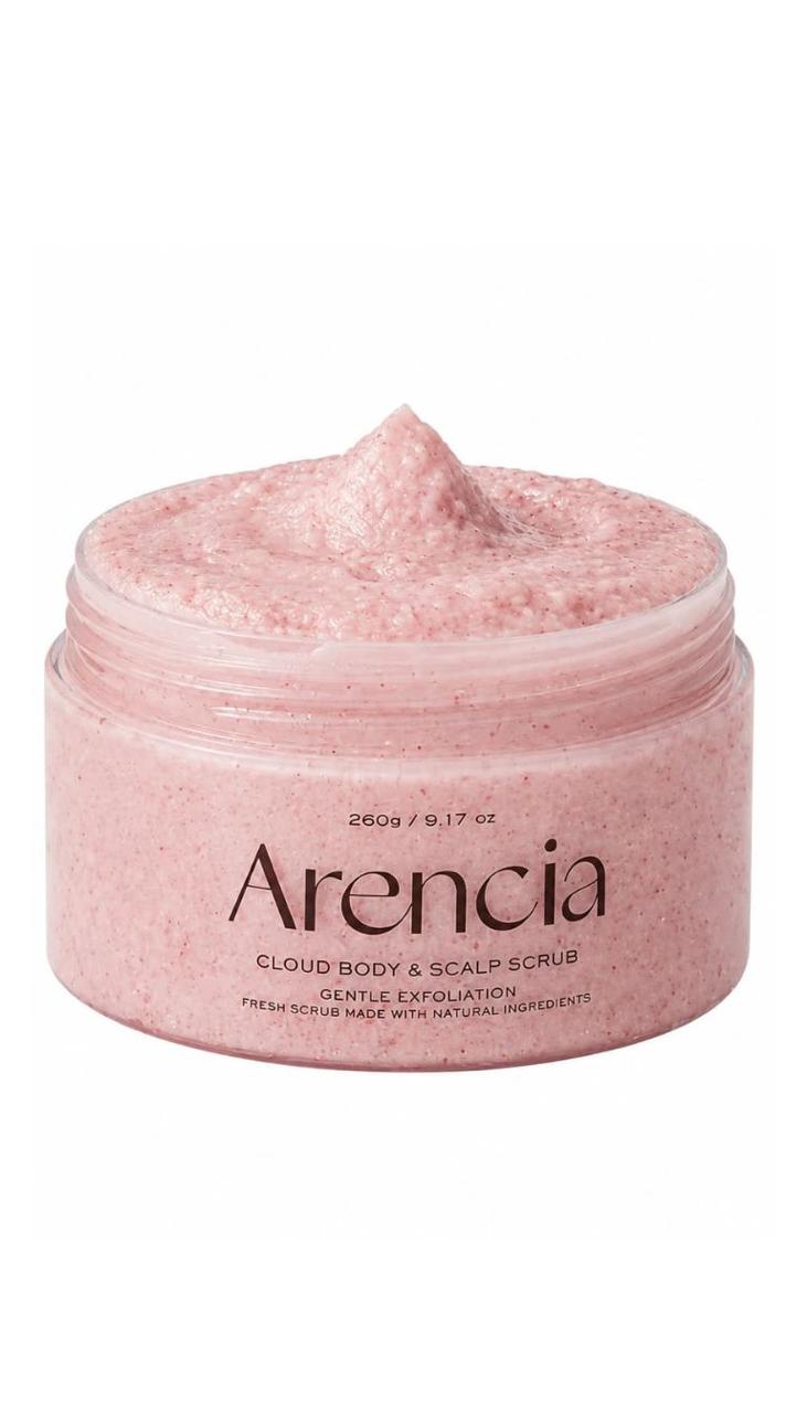 Arencia – Fresh Cloud Body & Scalp Scrub Lavender & Pear, 260g