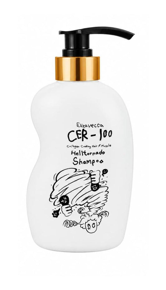 Elizavecca – CER-100 Collagen Coating A+ Muscle Helltornado Shampoo, 500 ml